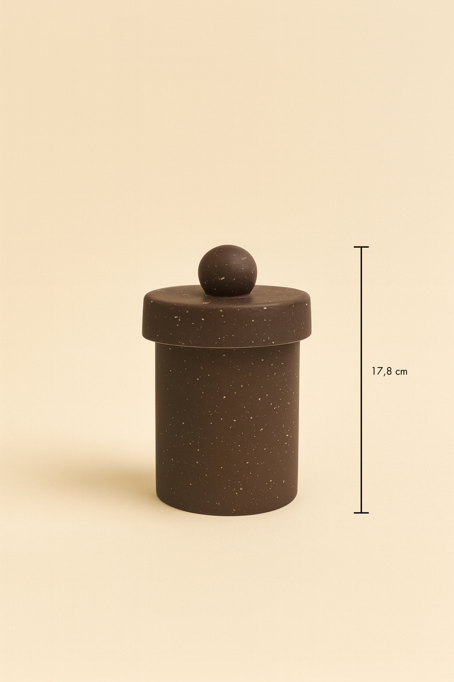 Ceramic Canister with sculptural lid