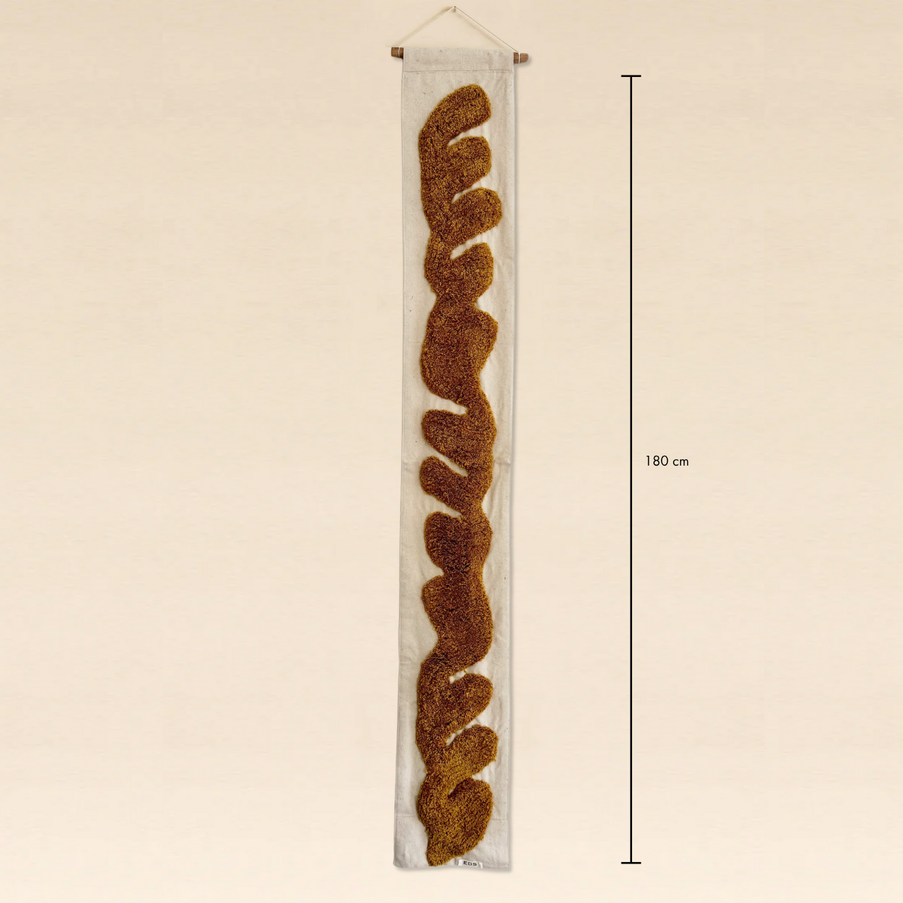 Tufted Wall Art 180cm Mustard