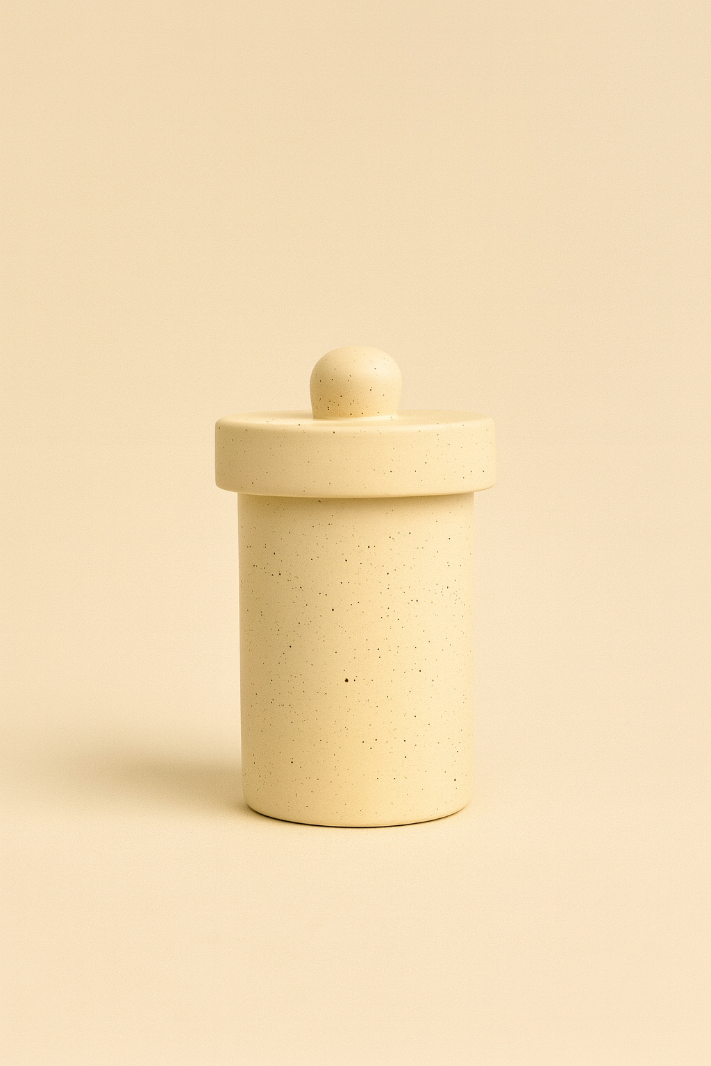 Ceramic Canister with sculptural lid
