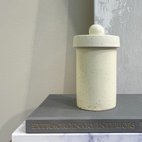 Ceramic Canister with sculptural lid