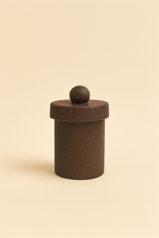 Ceramic Canister with sculptural lid
