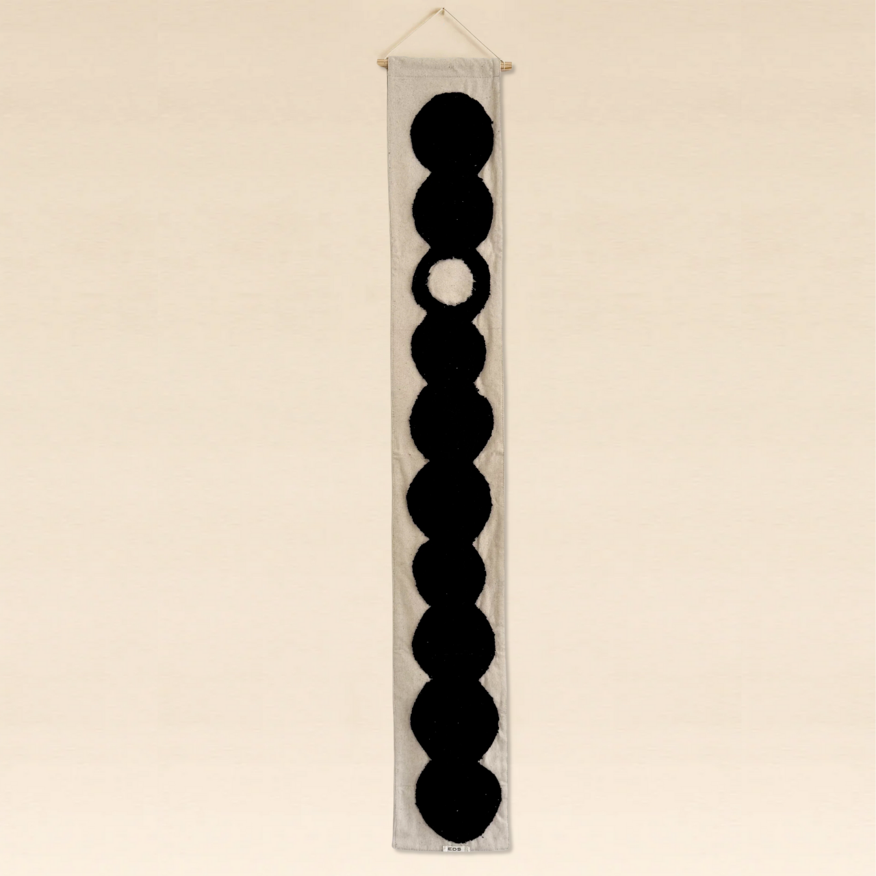 Tufted Wall Art Black 2 180cm