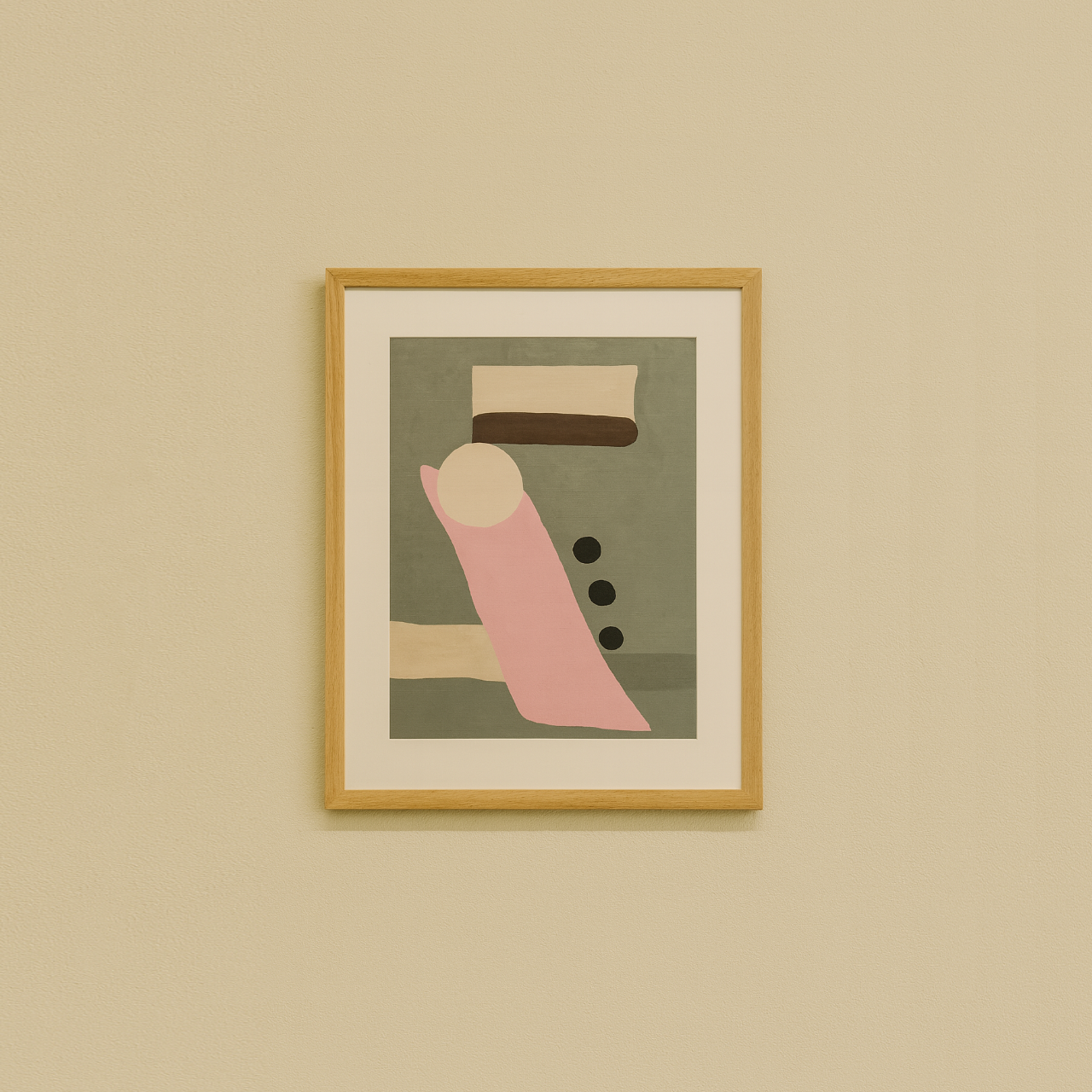 Paper in frame wall art 40 x 52cm