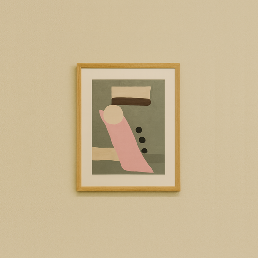 Paper in frame wall art 40 x 52cm