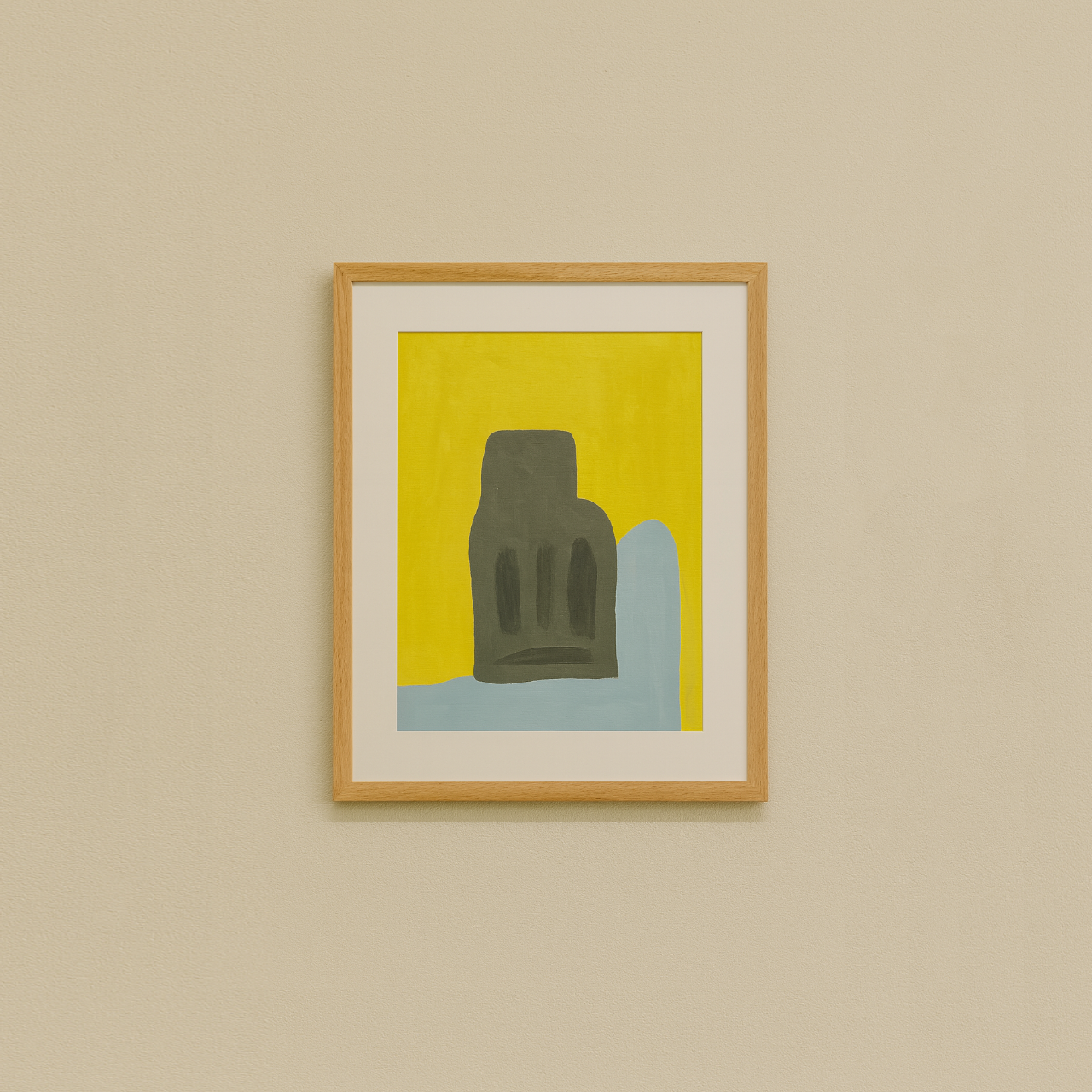 Paper in frame wall art 30 X 42cm