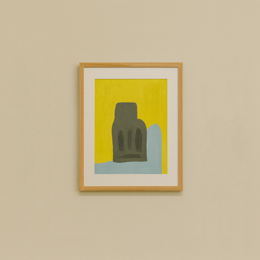 Paper in frame wall art 30 X 42cm