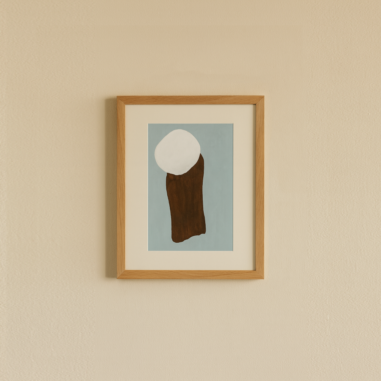 Paper in frame wall art 30 X 42cm