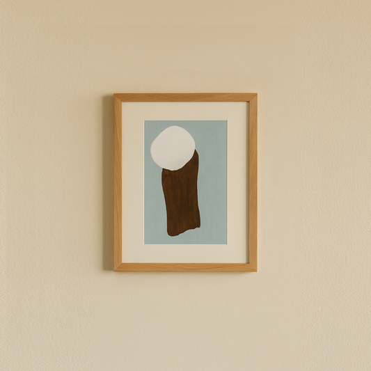 Paper in frame wall art 30 X 42cm