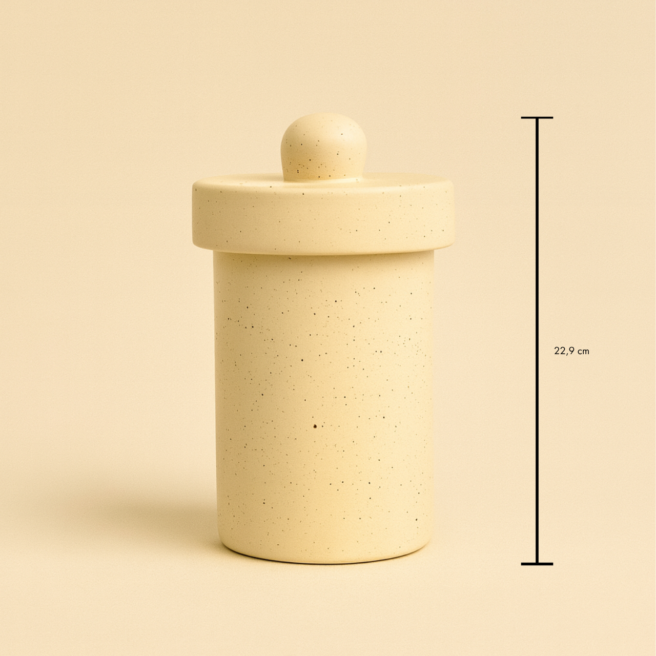 Ceramic Canister with sculptural lid