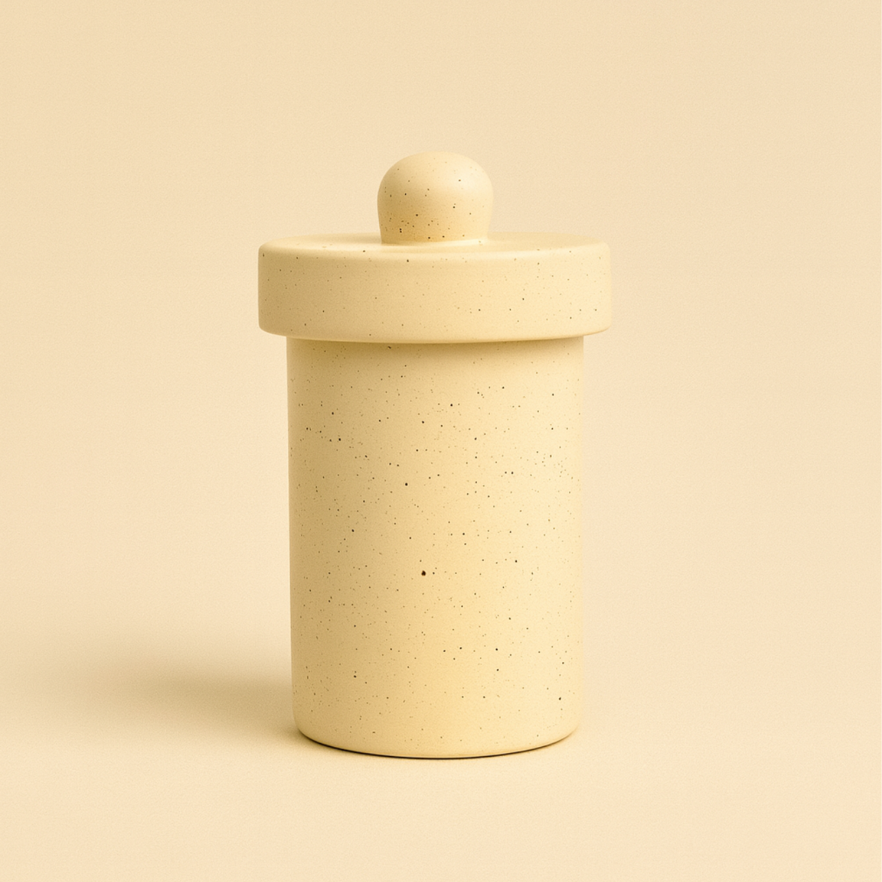 Ceramic Canister with sculptural lid