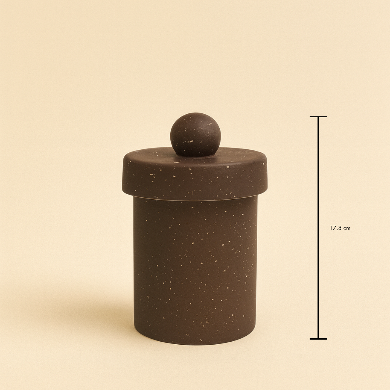 Ceramic Canister with sculptural lid