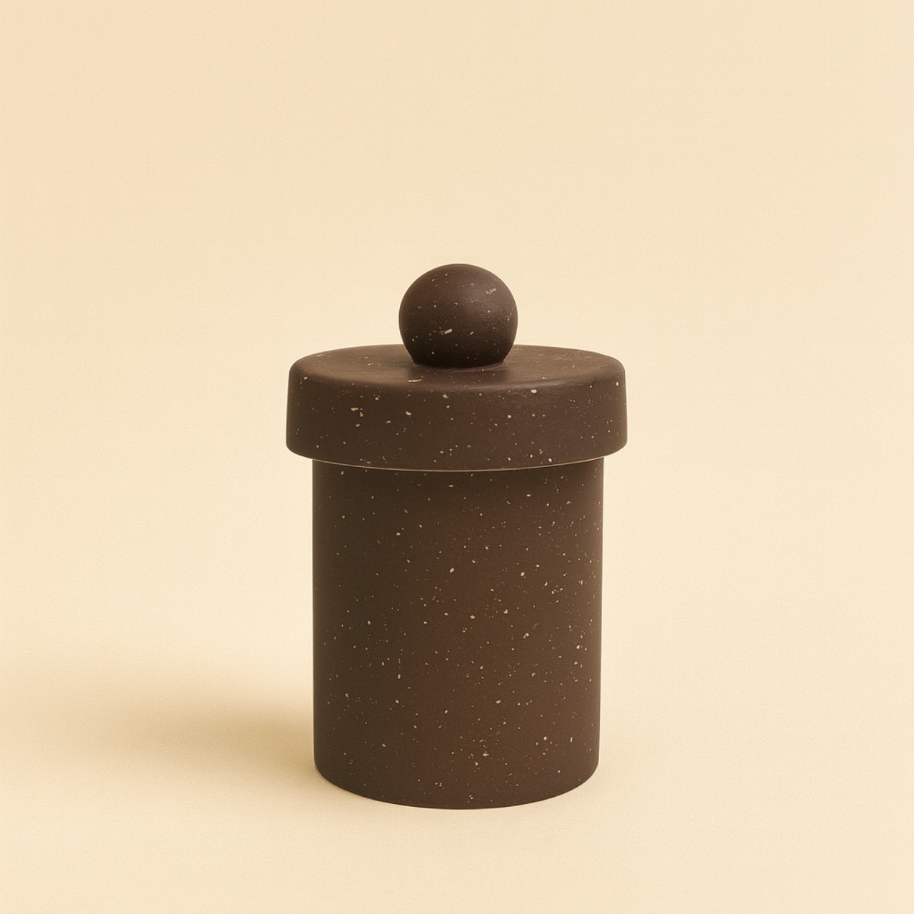 Ceramic Canister with sculptural lid