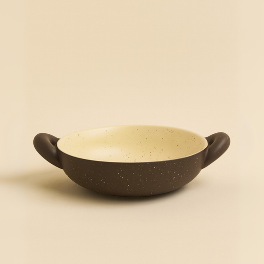 Ceramic Salad with sculptural handle