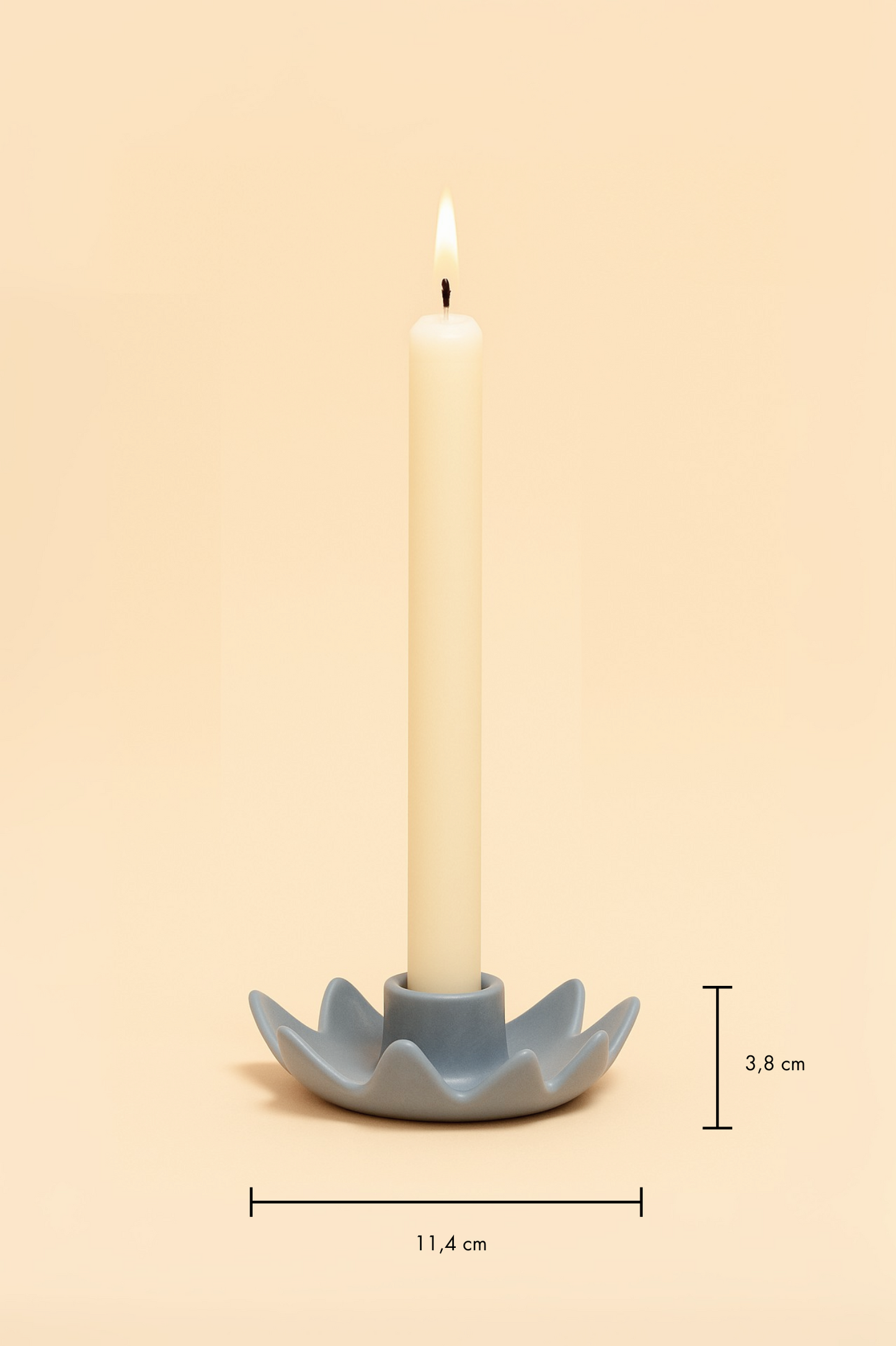 Flower Candleholder teal