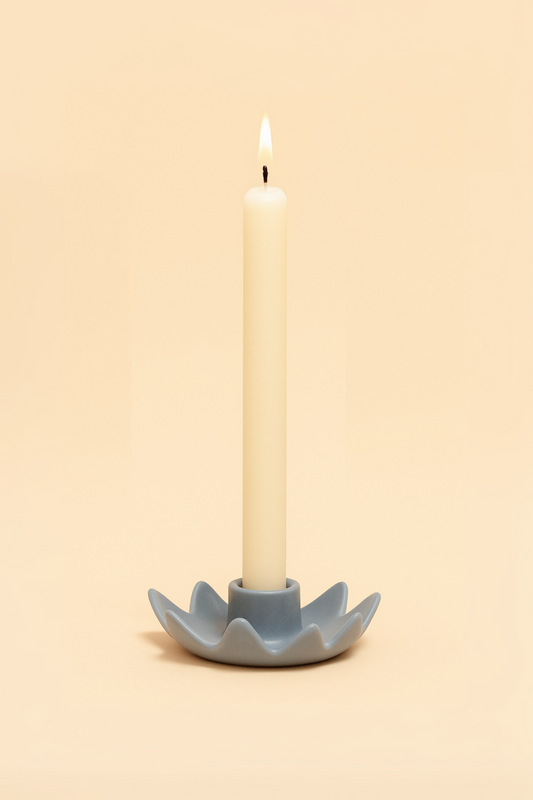 Flower Candleholder teal