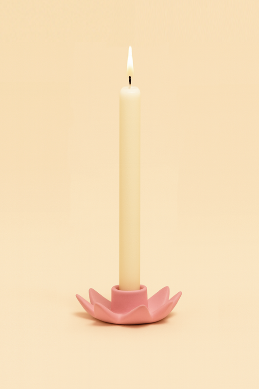 Flower Candleholder pink