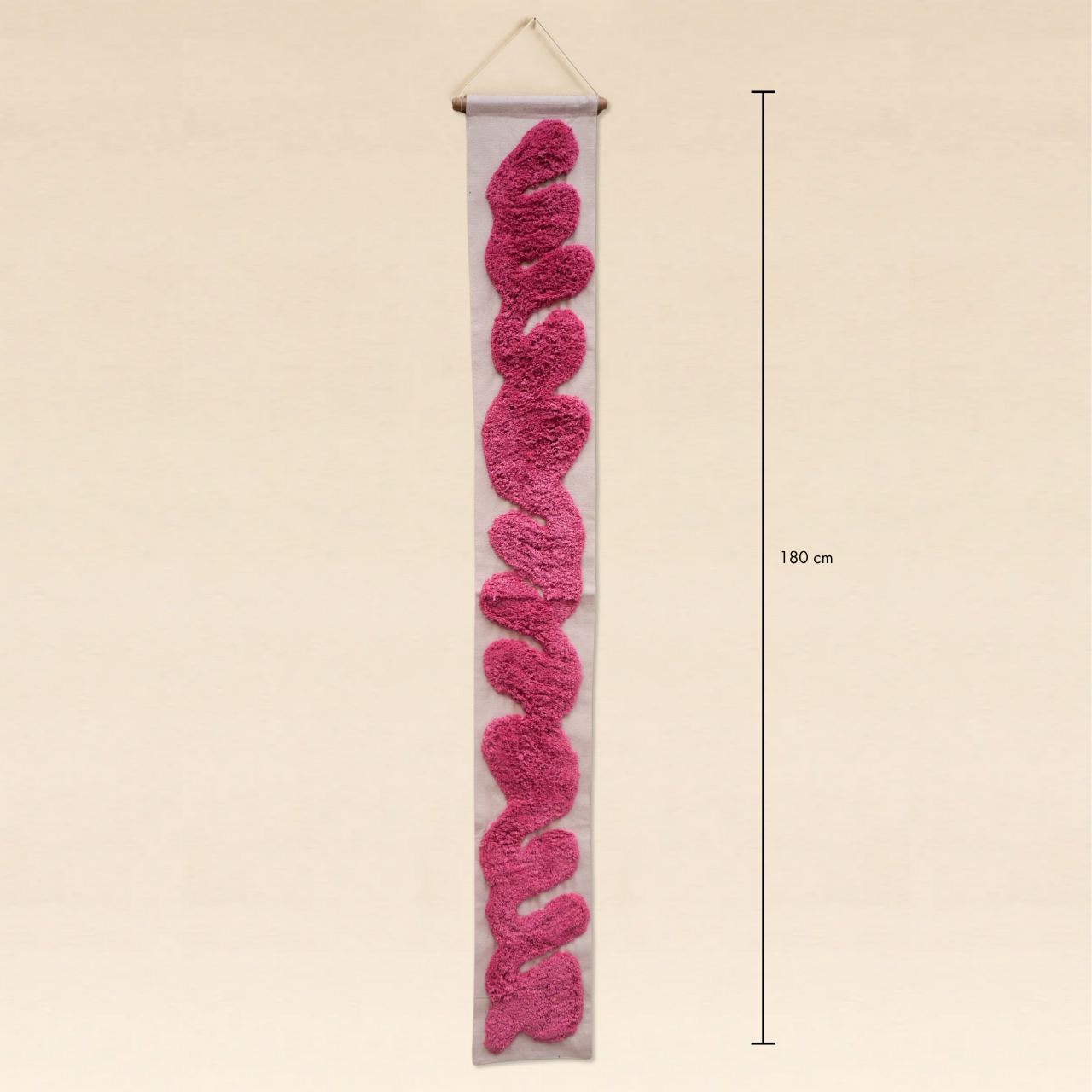 Tufted Wall Art 180cm Pink