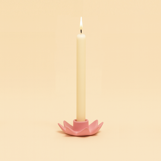 Flower Candleholder pink