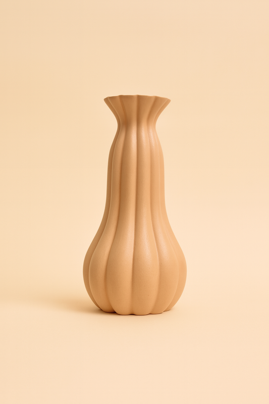 Ripple Vase Apricot Large