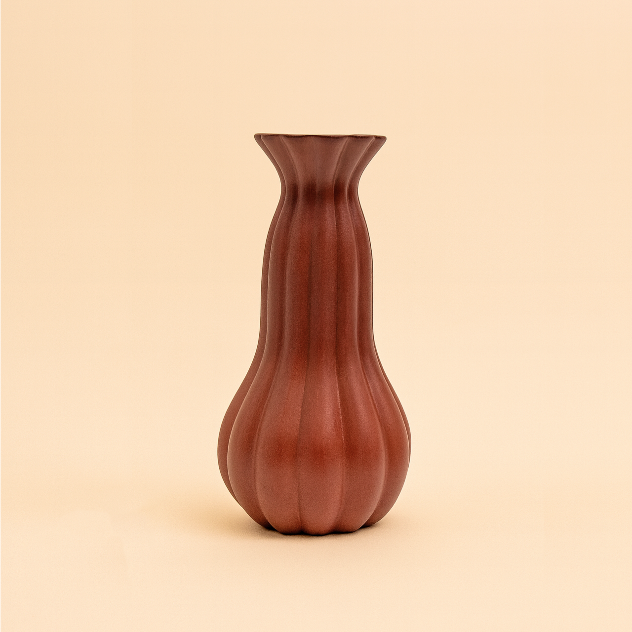 Ripple Vase Brown Large