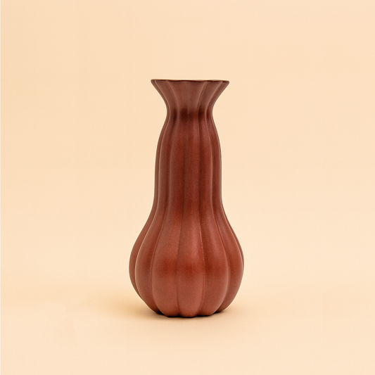 Ripple Vase Brown Large