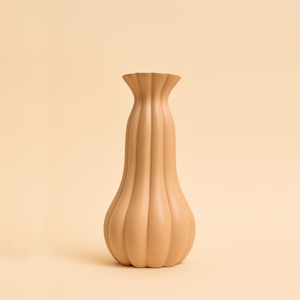 Ripple Vase Apricot Large