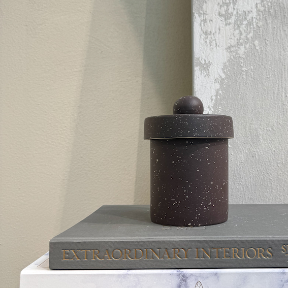 Ceramic Canister with sculptural lid