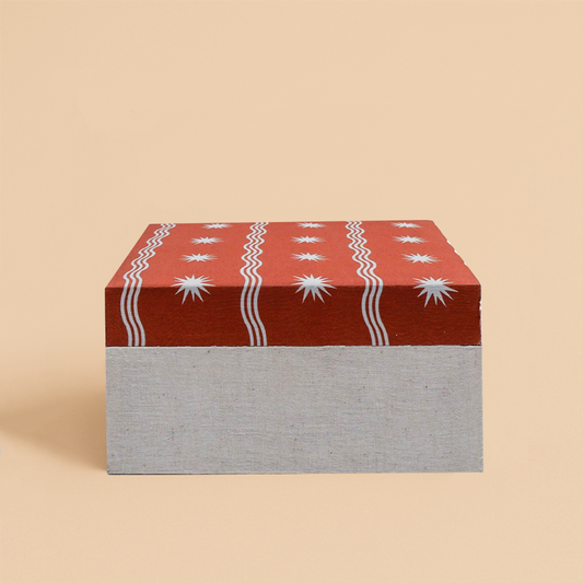 Storage Box with Balearic Print Lid