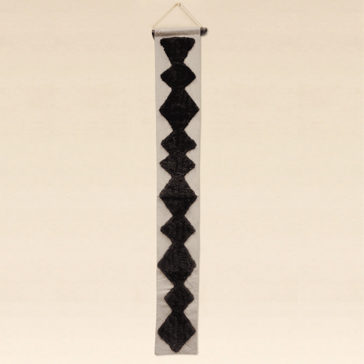 Tufted Wall Art 180cm Brown