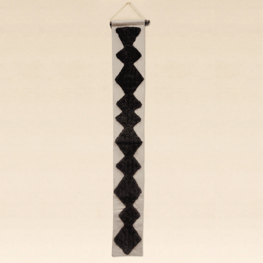 Tufted Wall Art 180cm Brown