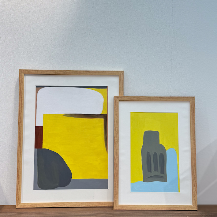 Paper in frame wall art 40 x 52cm