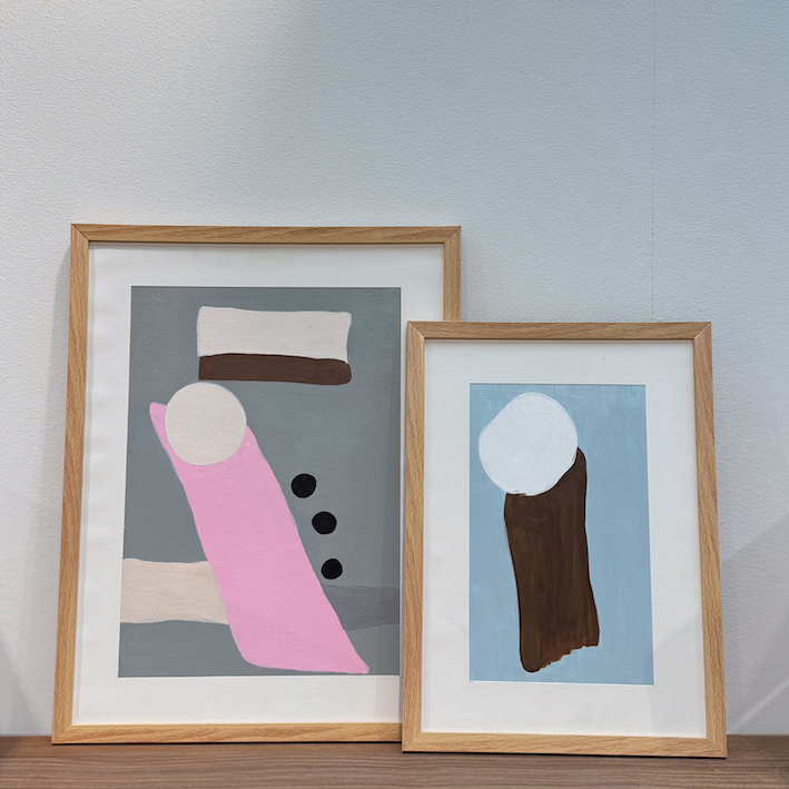 Paper in frame wall art 40 x 52cm