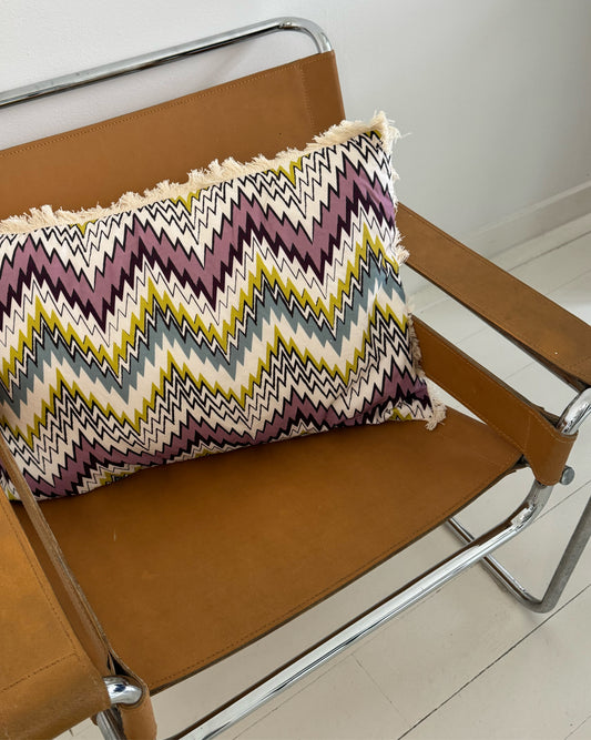 Chevron Cushion with fringe 40x60