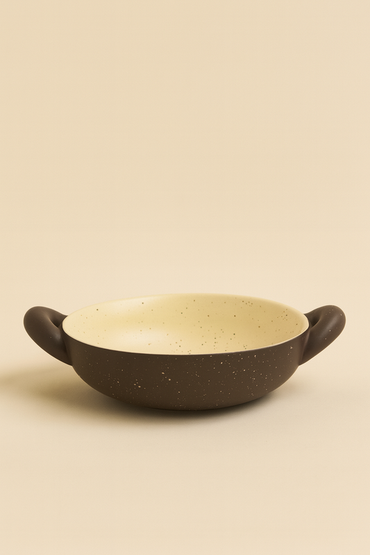 Ceramic Salad with sculptural handle