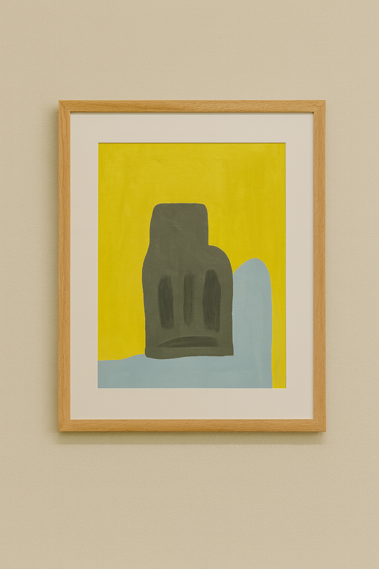 Paper in frame wall art 30 X 42cm