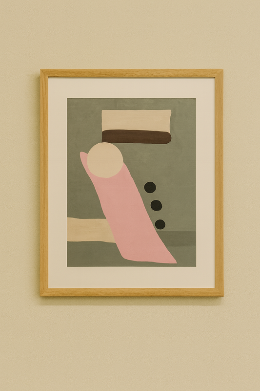 Paper in frame wall art 40 x 52cm