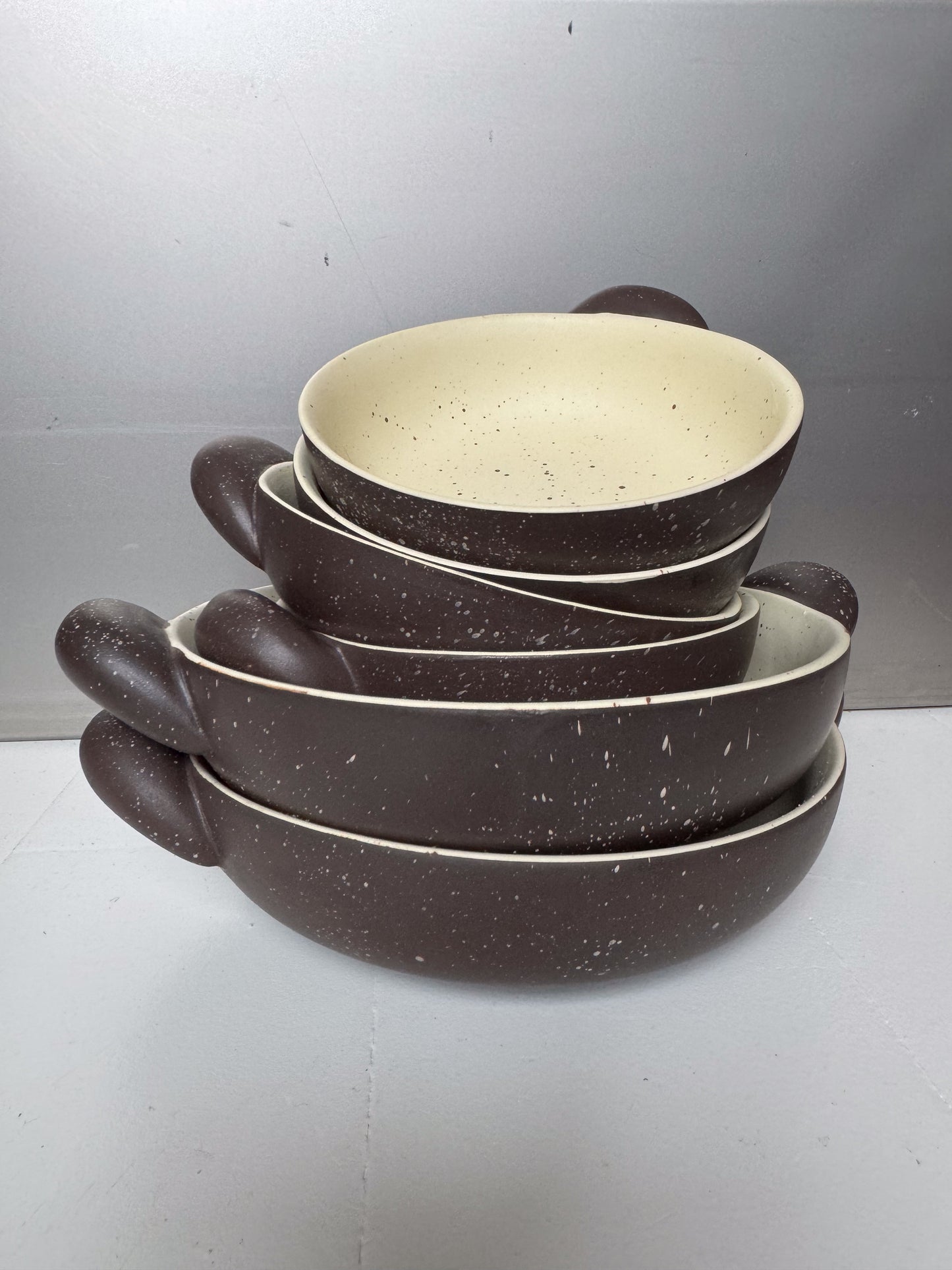 Ceramic Salad with sculptural handle