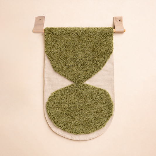 Hand Tufted Hourglass Wall Textile - Studio 03